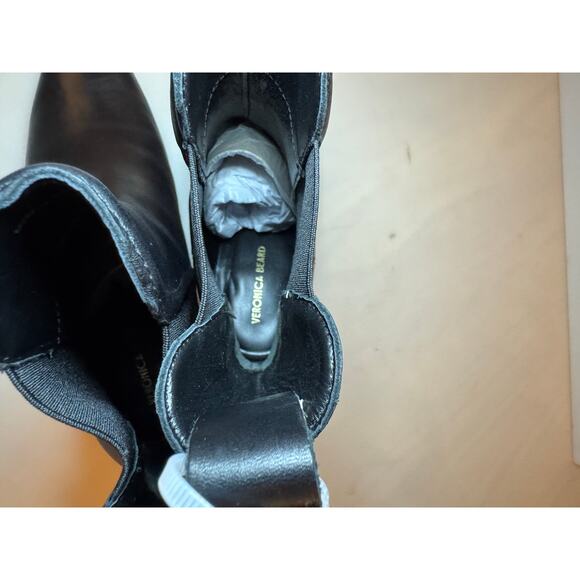Veronica Beard Black Leather Lada Chelsea Boots - Size 9 - Picture 8 of 8